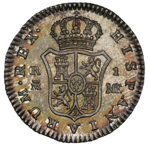 Monnaie - Espagne - Charles IV Real - 1797 M-MF Madrid - NGC MS 65 revers