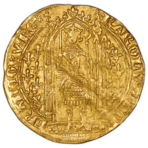Coin - Gold - France Charles V - Franc à pied Or-obverse