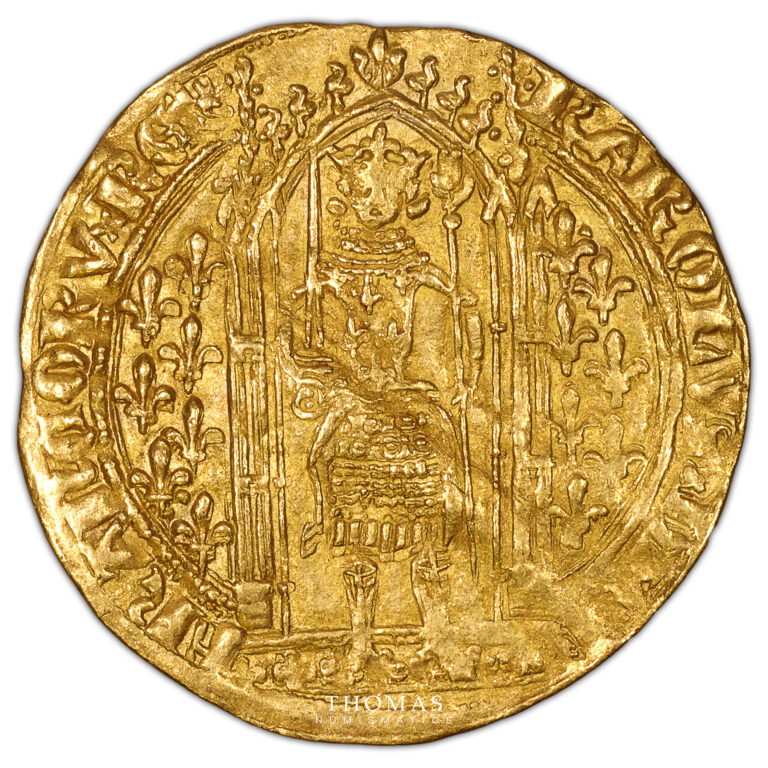 Coin - Gold - France Charles V - Franc à pied Or-obverse