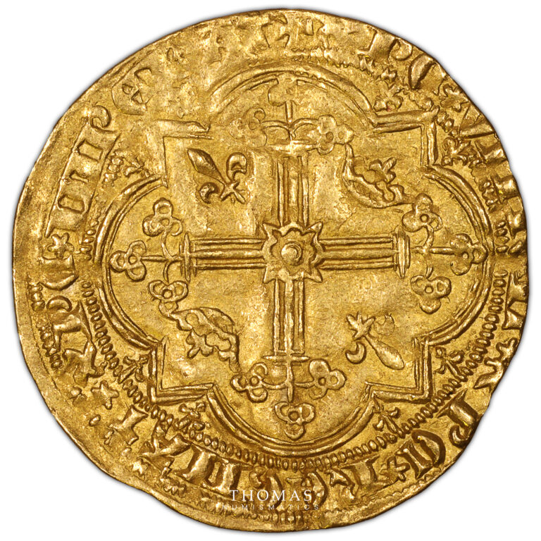 Coin - Gold - France Charles V - Franc à pied Or-reverse