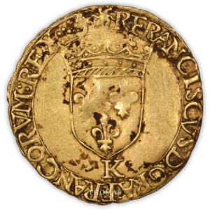 Coin - France François Ier - gold ecu d'or à la croisette - Bordeaux-obverse