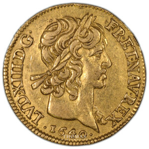 Coin - France Louis XIII Louis d'or de Warin à la mèche courte - 1640 Paris-obverse