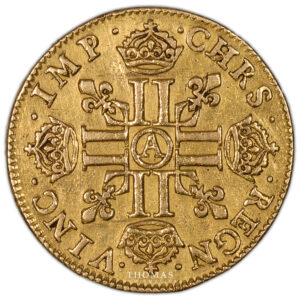 Coin - France Louis XIII Louis d'or de Warin à la mèche courte - 1640 Paris-reverse