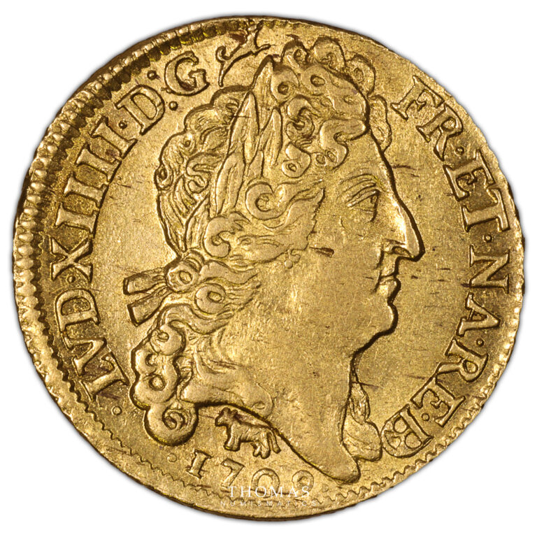 Monnaie - France Louis XIV - Louis d'or au soleil de Béarn - 1709 Pau-Avers