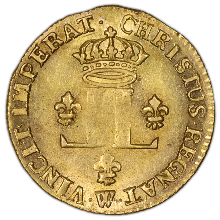 Monnaie - France Louis XV - Louis d'or aux deux L - 1722 Lille-Revers