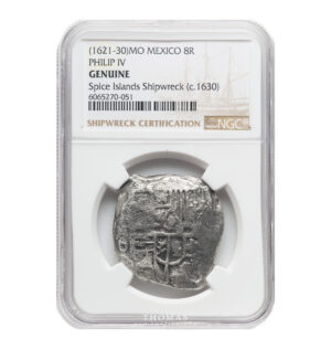Philip IV Spice Islands Wreck Cob 8 Reales avers