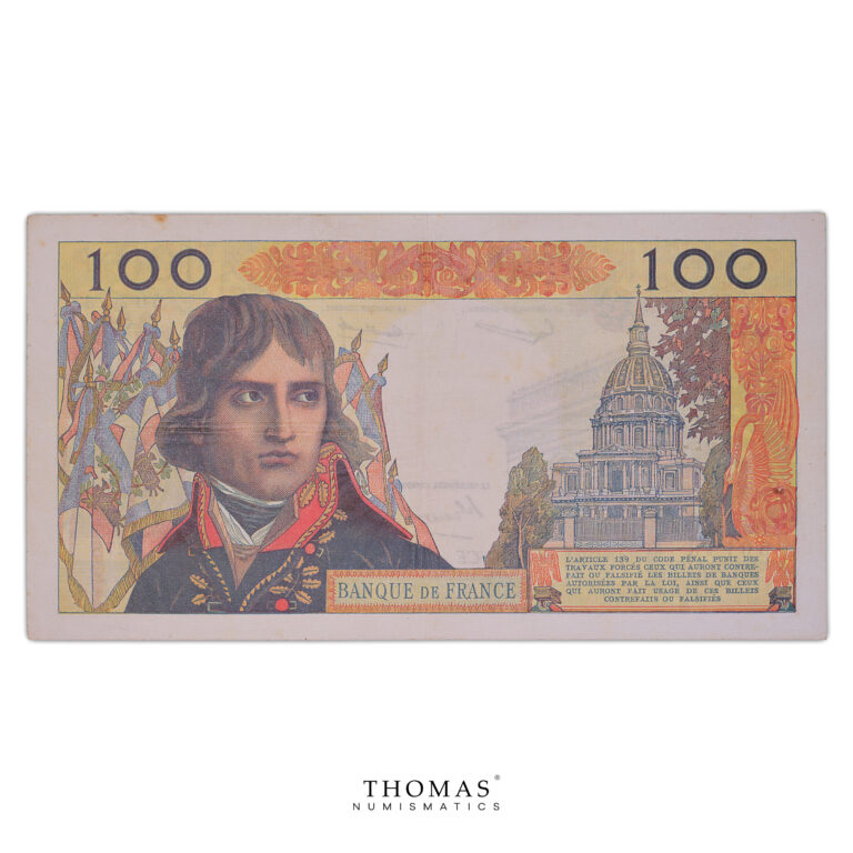 Banknote - France Fake - 100 Nouveaux Francs Napoléon Bonaparte - Counterfeiter - Ceslaw Bojarski reverse