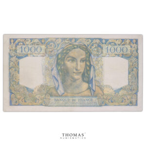Banknote - False 1000 Francs Minerve et Hercule - Case St-Tropez reverse