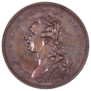 Monnaie – France Louis XVI – Écu de Calonne – flan bruni-Avers