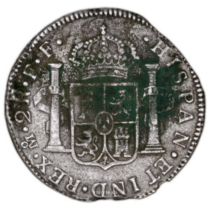 Custom case - 2 coins - Reales Mexico - Shipwreck Treasure - El Cazador