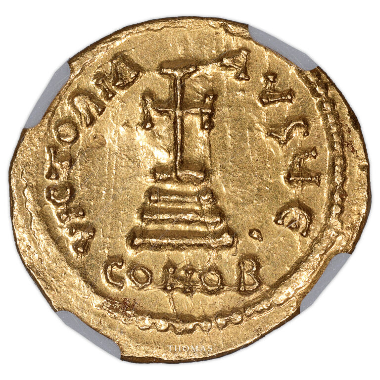 Monnaie - Empire Byzantin - Solidus or - Héraclius et Héraclius Constantin 613-641 - NGC MS 4:5 4:5-Revers