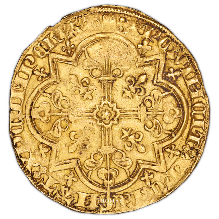 Monnaie - France Jean II le Bon - Mouton d'or - 1355-Revers
