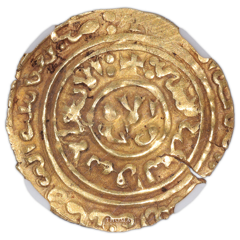 Monnaie - France Louis IX Saint-Louis – Dinar or palestine – Acre – NGC AU 58-Avers