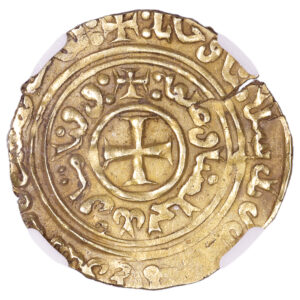 Monnaie - France Louis IX Saint-Louis – Dinar or palestine – Acre – NGC AU 58-Revers