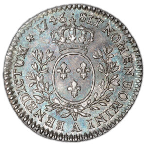 Coin - France Louis XV - 1/10 Écu au bandeau - 1746 A Paris reverse