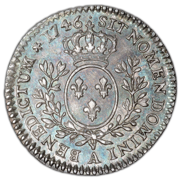 Monnaie - France Louis XV - 1:10 Écu aux branches d'olivier - 1746 A Paris - 2nd Semestre-Revers
