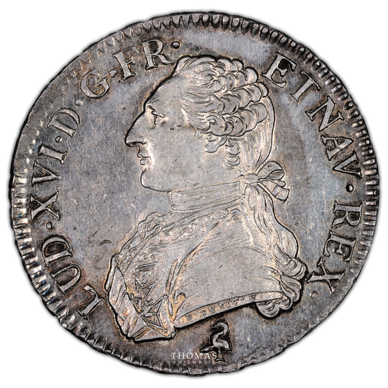 Monnaie - France Louis XVI - Ecu aux branches d'olivier - 1790 A Paris-Avers