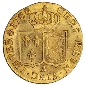 Monnaie - France Louis XVI - Louis d'or à la tête nue - 1788 A Paris - Trésor de Vendée-Revers