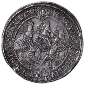 Monnaie Allemagne - Thaler - 1623 Saxe - Jean-Ernest et ses frères-Revers