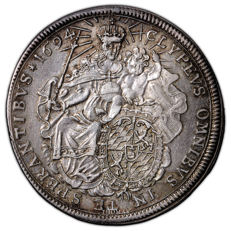 Monnaie Allemagne - Thaler - 1694 Munich - Maximilien II Emmanuel - Bavière-Revers