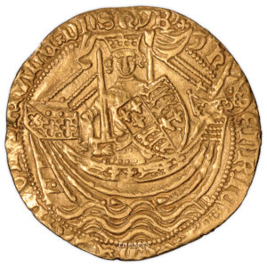 Coin - England - - Henry V - Gold Noble obverse