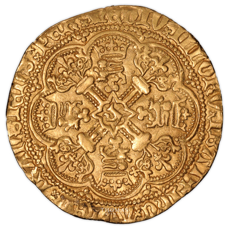 Coin - England - - Henry V - Gold Noble reverse