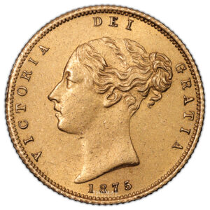 Coin - Australia - Half Gold Sovereign - 1875 Sydney - Treasure Shipwreck Schiehallion obverse