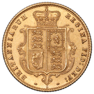 Coin - Australia - Half Gold Sovereign - 1875 Sydney - Treasure Shipwreck Schiehallion reverse