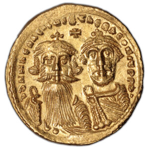 Coin Byzantine - Gold - Solidus  - Constant II - Constantinople - 654-659 - obverse