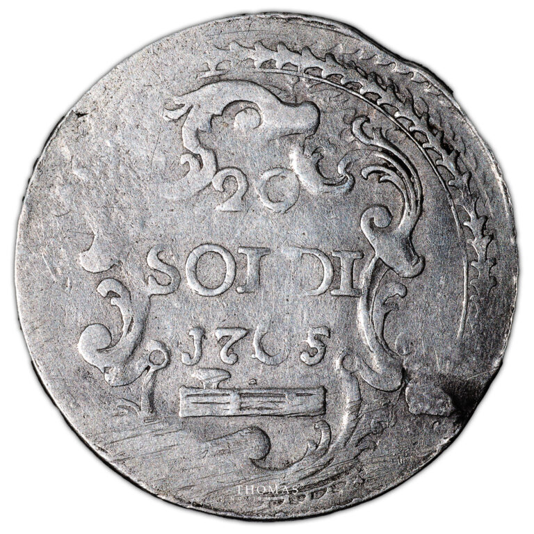 Monnaie Corse - 20 Soldi d'argent - Pascal Paoli - 1765 Murato-Avers