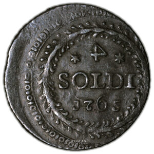 Monnaie Corse - 4 Soldi - 1765 Murato - Inverted 4