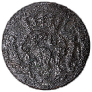 Corsica coin- 4 Soldi à la tête de Maure - 1765 Murato - Inverted 4 - Rare reverse