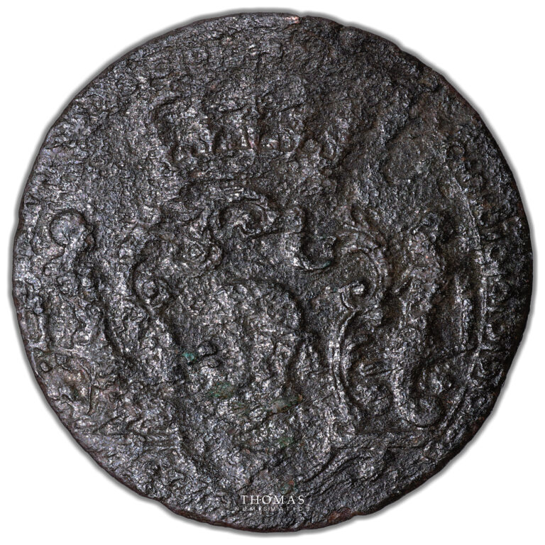 Corsica coin- 4 Soldi à la tête de Maure - 1765 Murato - Inverted 4 - Rare reverse
