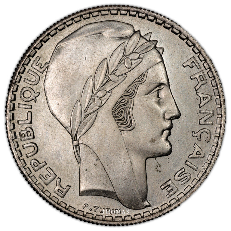 Monnaie - France 20 Francs Essai 1939 Turin - Cupro Nickel-Revers
