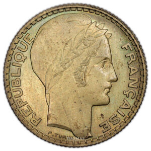 Coin - France - Essai 5 Francs Turin - 1929 - Cupro-Aluminium reverse