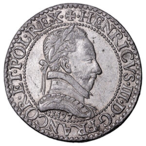 Coin - France Henri III - Fake Franc Piéfort 1577 A Paris - 20th Century obverse