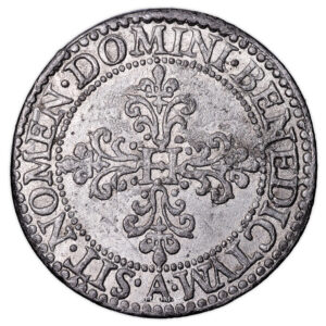 Coin - France Henri III - Fake Franc Piéfort 1577 A Paris - 20th Century reverse