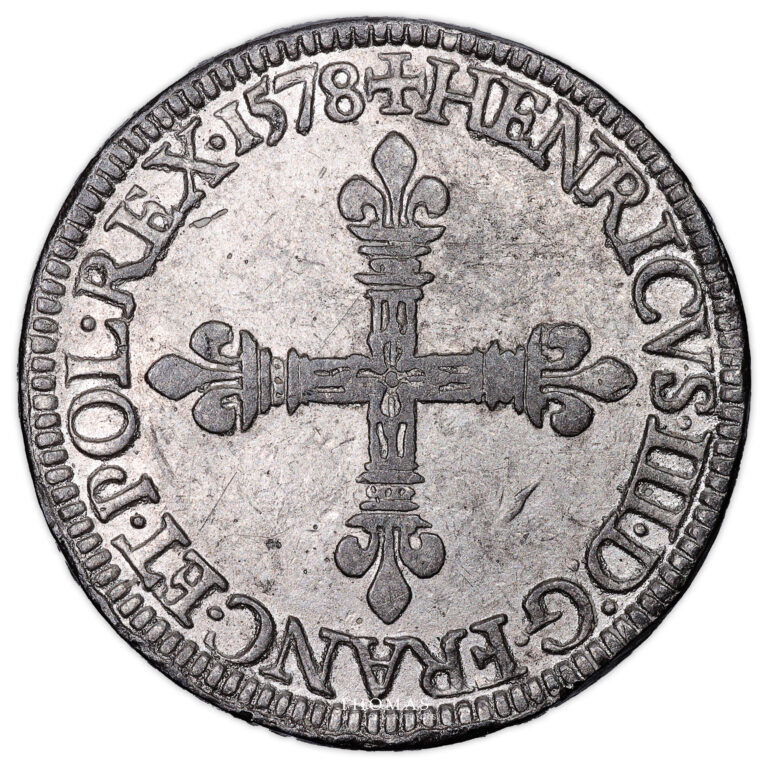 Monnaie - France Henri III - Piéfort 1578 - XIX - XX eme Siècle-Revers