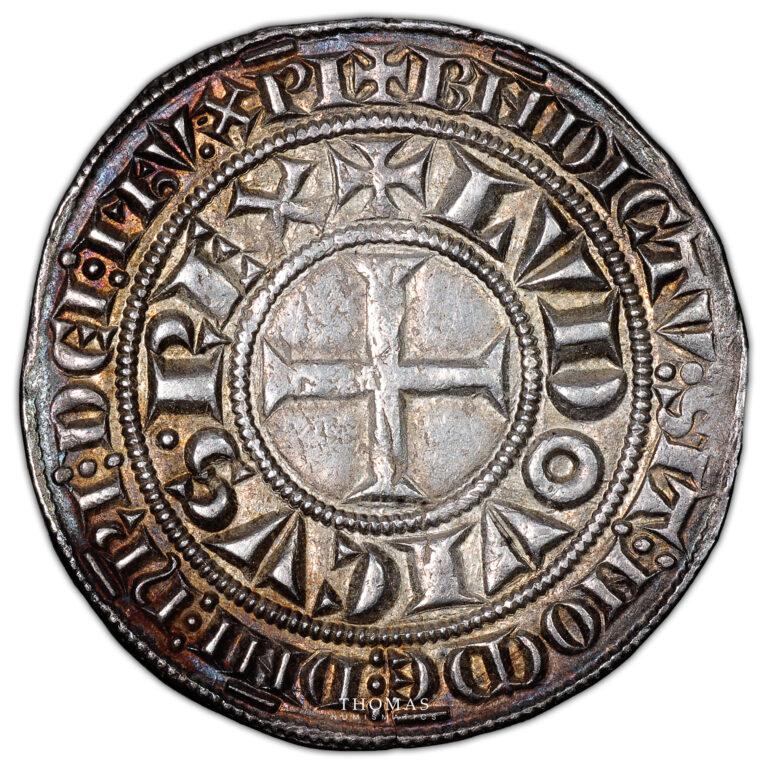 Monnaie France - Louis IX Saint Louis - Gros Tournois - Après 1266 - 2-Revers