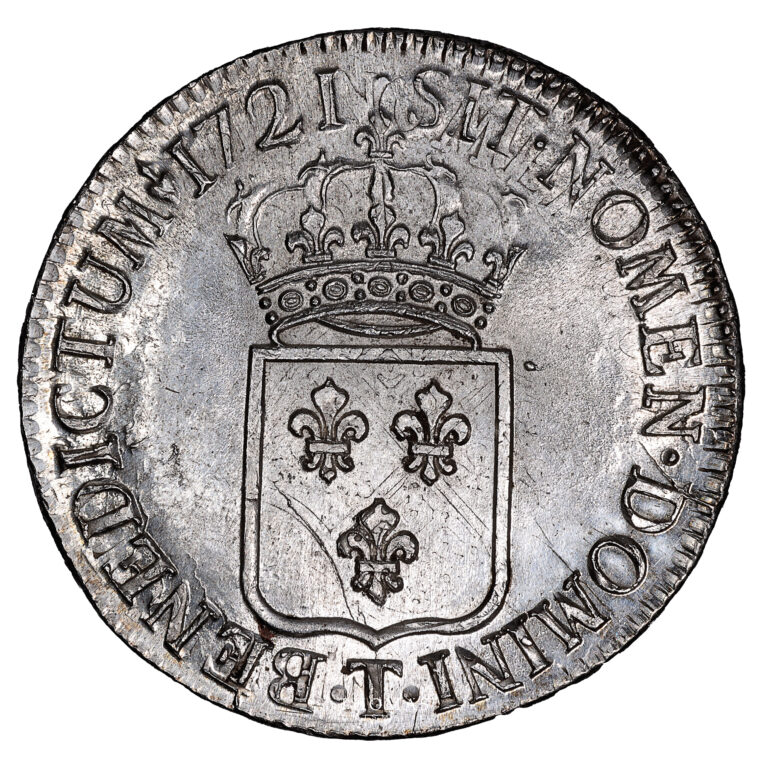 Coin - France Louis XV - Écu de France - 1721 T Nantes reverse