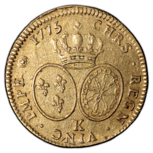 Monnaie France - Louis XVI - Double louis d'or aux lunettes - 1775 K Bordeaux-Revers