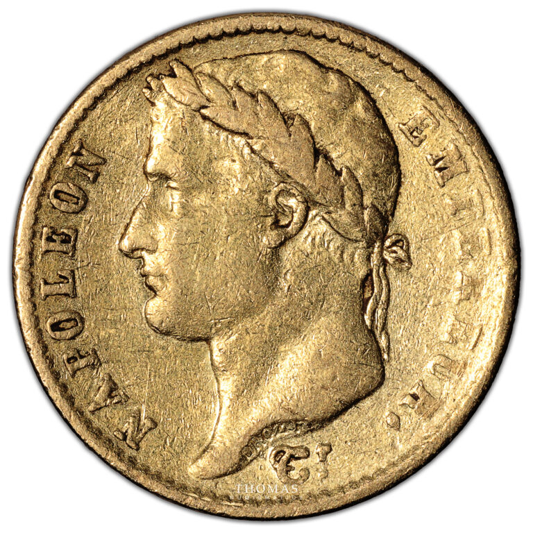 Coin France - Napoléon I - Gold 20 Francs or - 1813 Q Perpignan - 13 ...