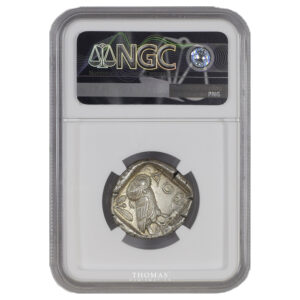 Monnaie - Grèce Attique – Tétradrachme Chouette - Athènes - NGC MS-Revers-Coque