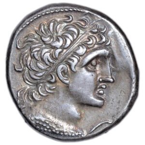 Coin - Greek - Kleopatra III - Egypte Ptolemy IX Soter II - Tetradrachm - Alexandria obverse