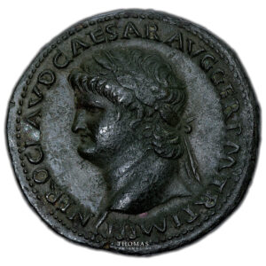 Roman coin  - Nero - Dupondius obverse