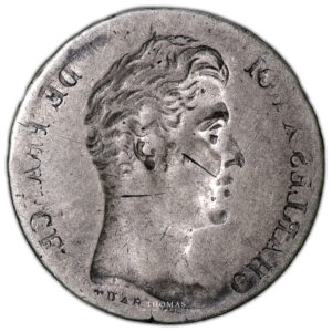Monnaie France - Charles X - 1 Franc - 1824-1830 - Frappe Incuse - Argent-Avers