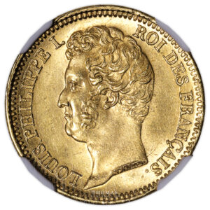 Monnaie France - Louis Philippe I - 20 Francs Or - 1831 Paris A - NGC MS 64-Avers