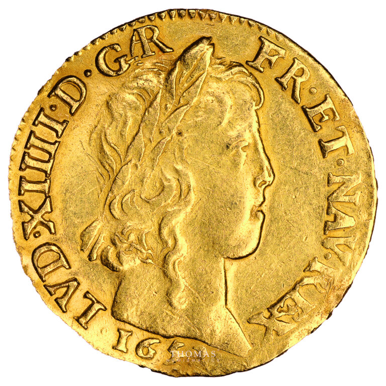 Monnaie France - Louis XIV - Louis d'or à la mèche Longue - 1652 - Arras-Avers