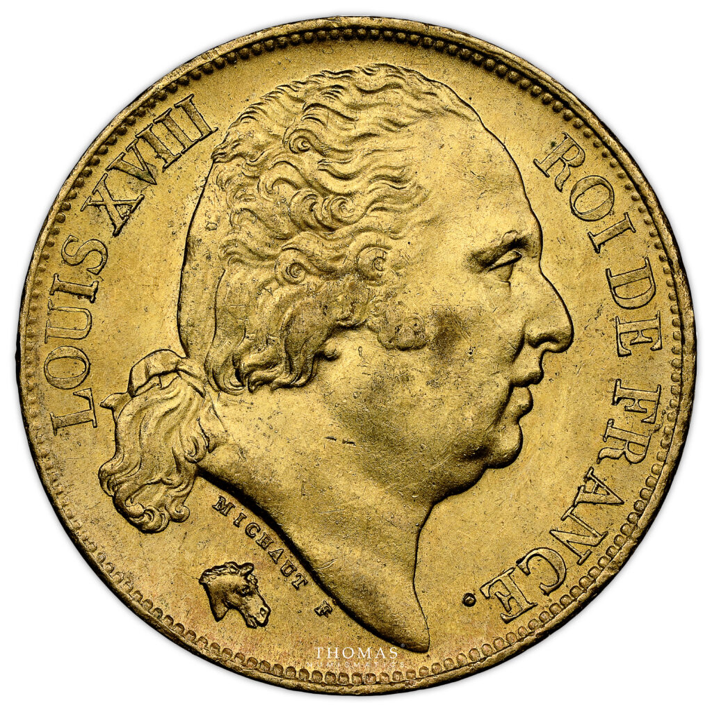 な　フランス　1 monnaie-france-louis-xviii-20-