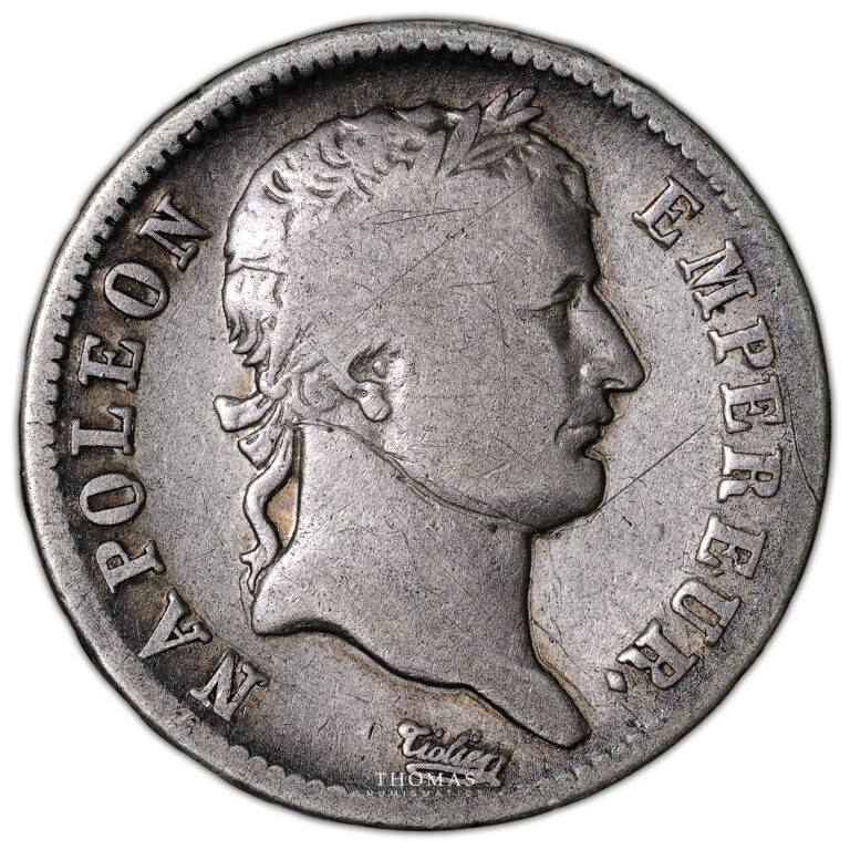 Coin France - Napoleon I - 1 Franc - Full brockage obverse -2